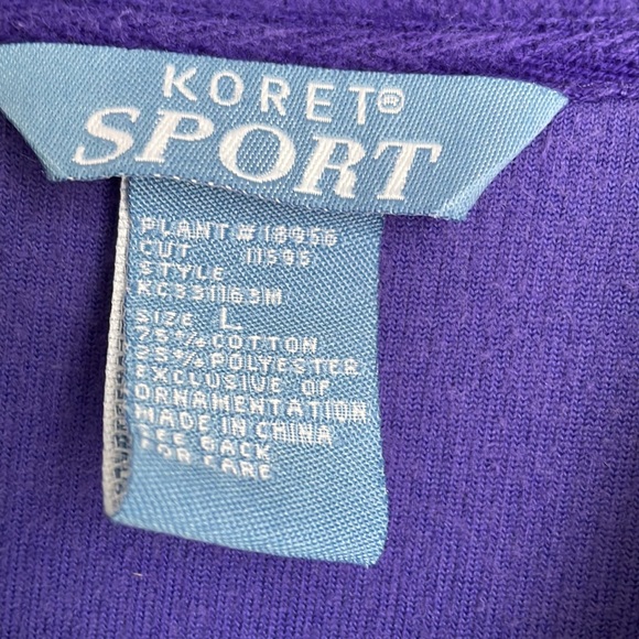 Koret Sport two piece velour suit, size large. Tub 5.  Make Offer! - Picture 5 of 8
